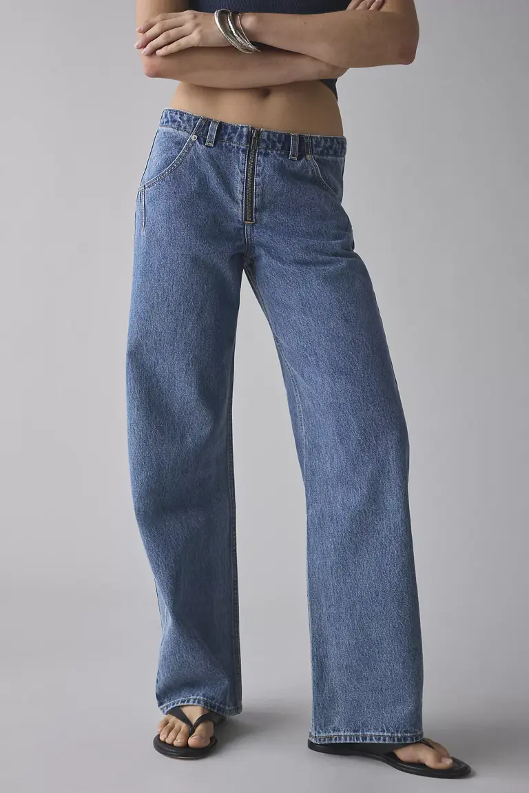 Levi’s® Low Loose Styled Zipper Straight Jean