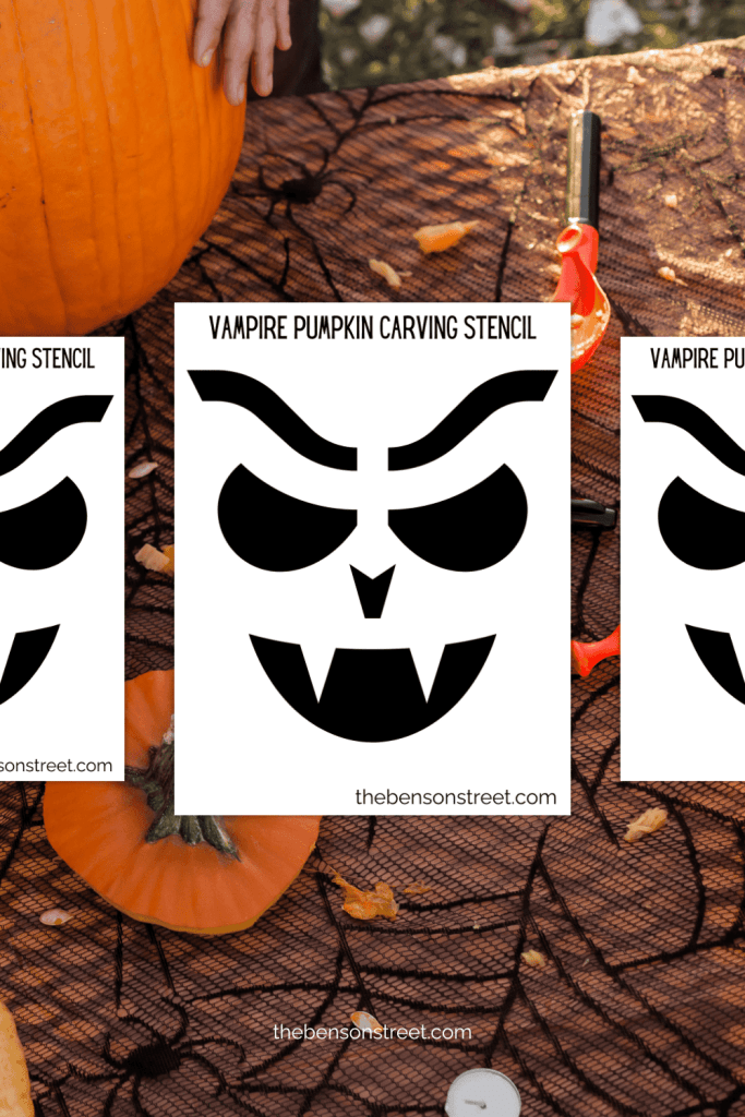 Free Printable Vampire Pumpkin Stencil for Halloween Free Printable Vampire Pumpkin Stencil for Halloween