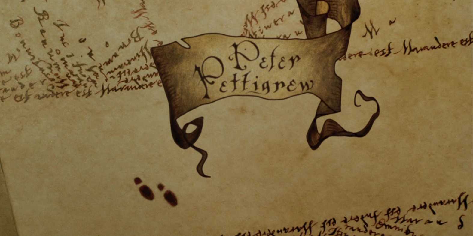 Peter Pettigrew in the Marauders Map in Harry Potter and the Prisoner of Azkaban