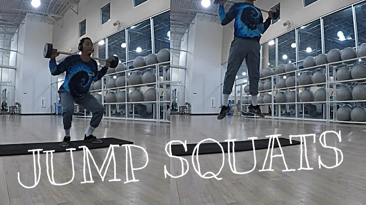 Jump squats: vertical leap training