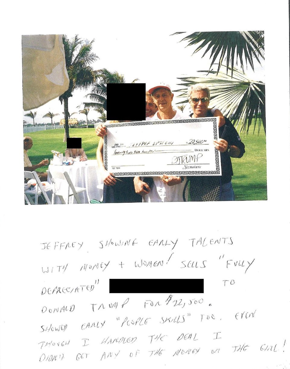 Trump responds to Epstein birthday card accusations