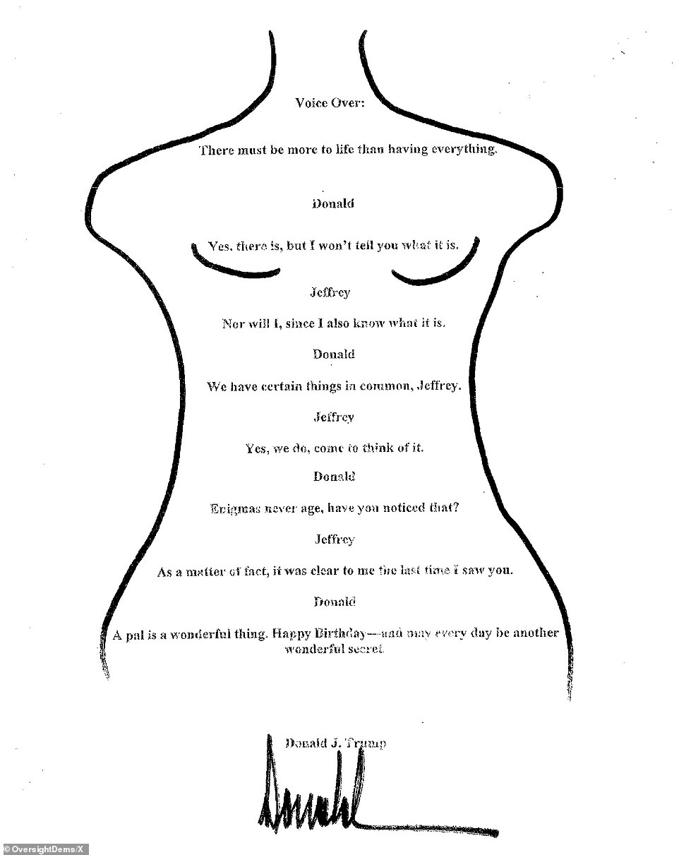 Trump responds to Epstein birthday card accusations