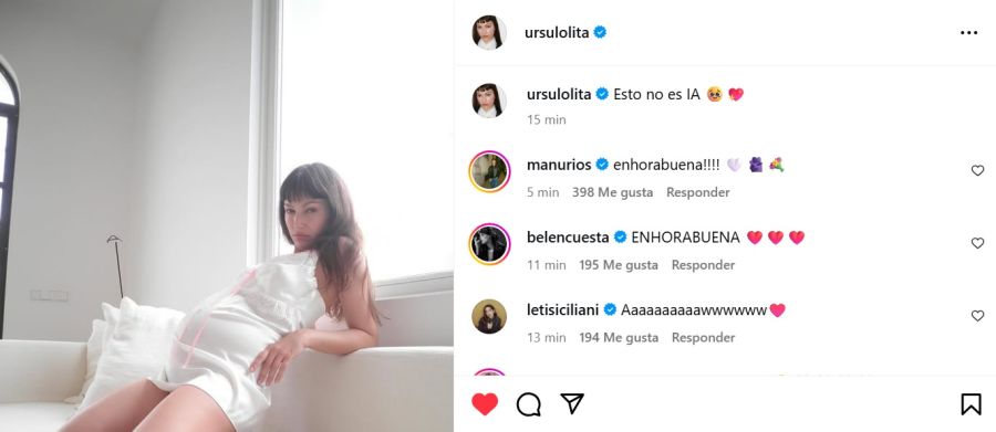 Úrsula Corberó anunció su embarazo