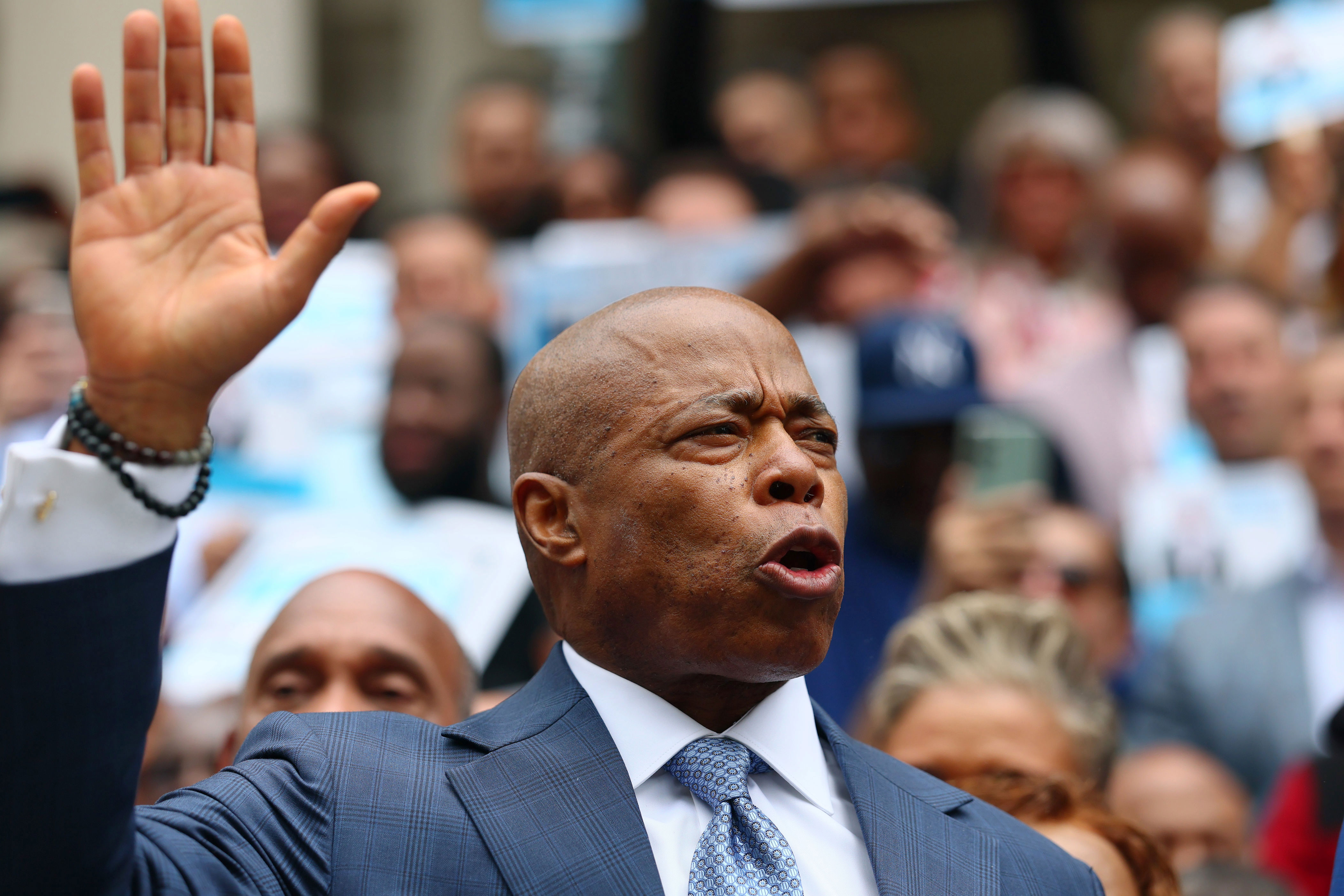 Is Eric Adams running or just negotiating? Is Eric Adams running or just negotiating?