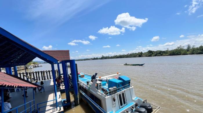 Speedboat Reguler SB Harapanku Express Berlayar dari Tanjung Selor ke Bunyu Pagi Ini