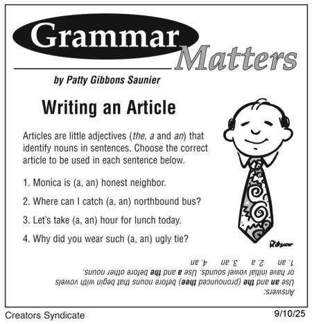 Grammar Matters for Sep 10, 2025