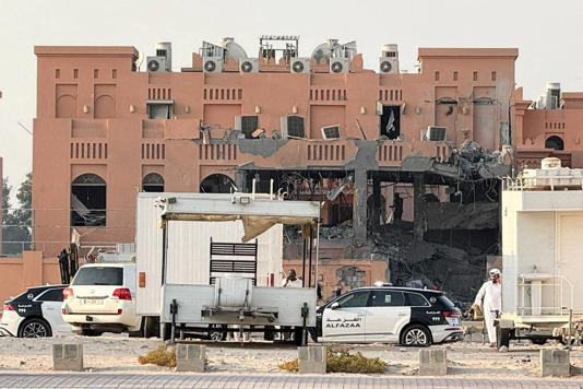 Aftermath of an Israeli attack on Hamas leaders, according to an Israeli official, in Doha