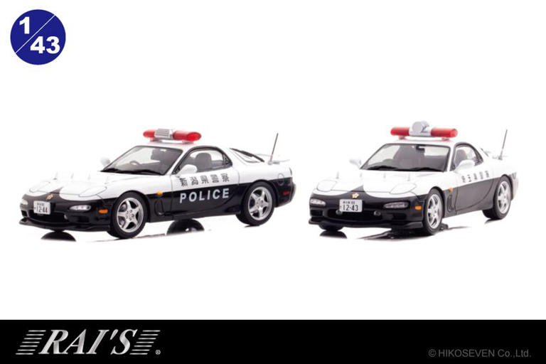 たくさん【最終値下げ】1/43 RAI'S 警察車両 まとめ売り①＆③ RAI'Sから限定モデル・マツダ RX-7 Type RS 警察車両1/43