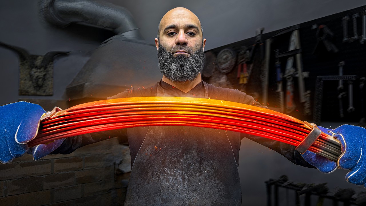From Leaf Springs to Razor-Sharp Hunting Knife - Forged to Perfection