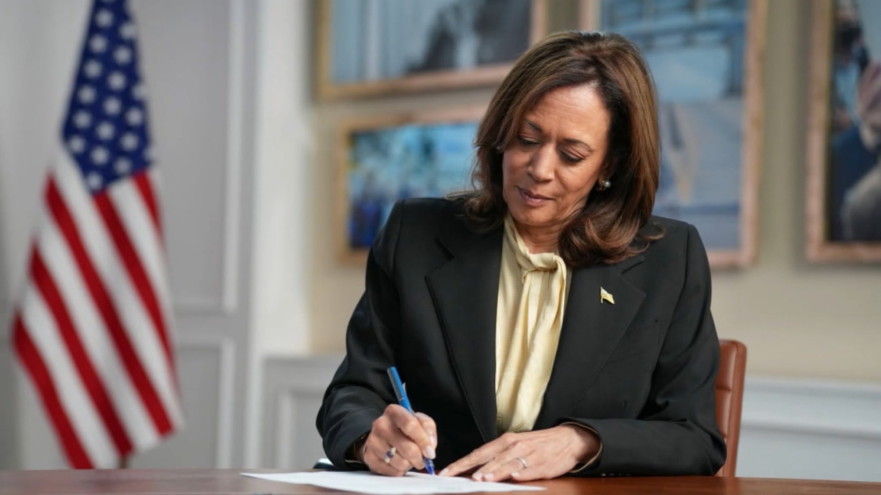 Kamala Harris speaks out on former President Biden's reelection decision