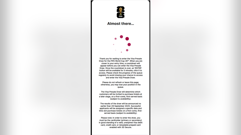 Fifa World Cup 2026 Ticket Presale Lottery To Begin September 10