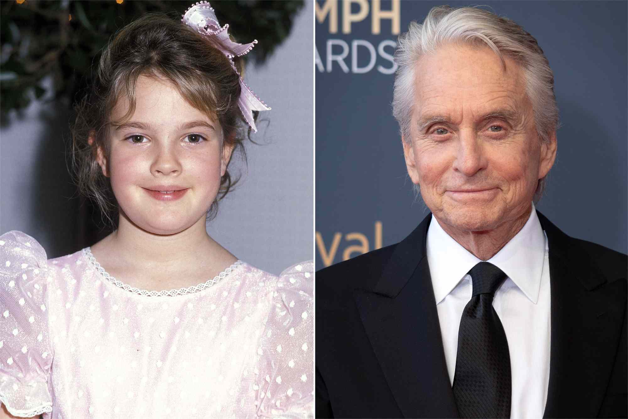 Michael Douglas says 11yearold Drew Barrymore served him at a(02)