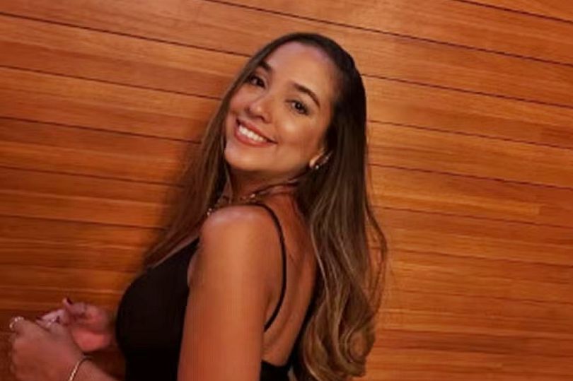 Pictured: Marilha Menezes Antunes. poses for a photo against a wall