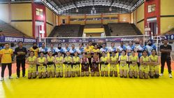 Pertandingan Final Kejurda Bola Voli U19 Jabar: Bahana vs Kharisma di Bandung