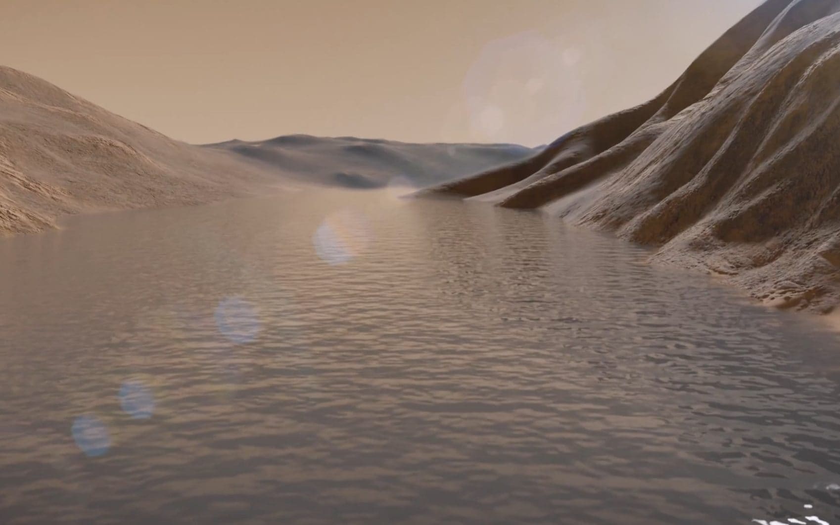 Dramatic scenes captured by the rover on Mars