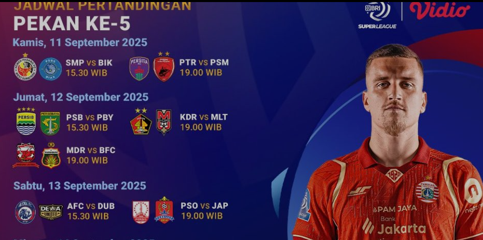 Link Live Streaming Semen Padang FC vs PSBS Biak di BRI Super League 2025/26