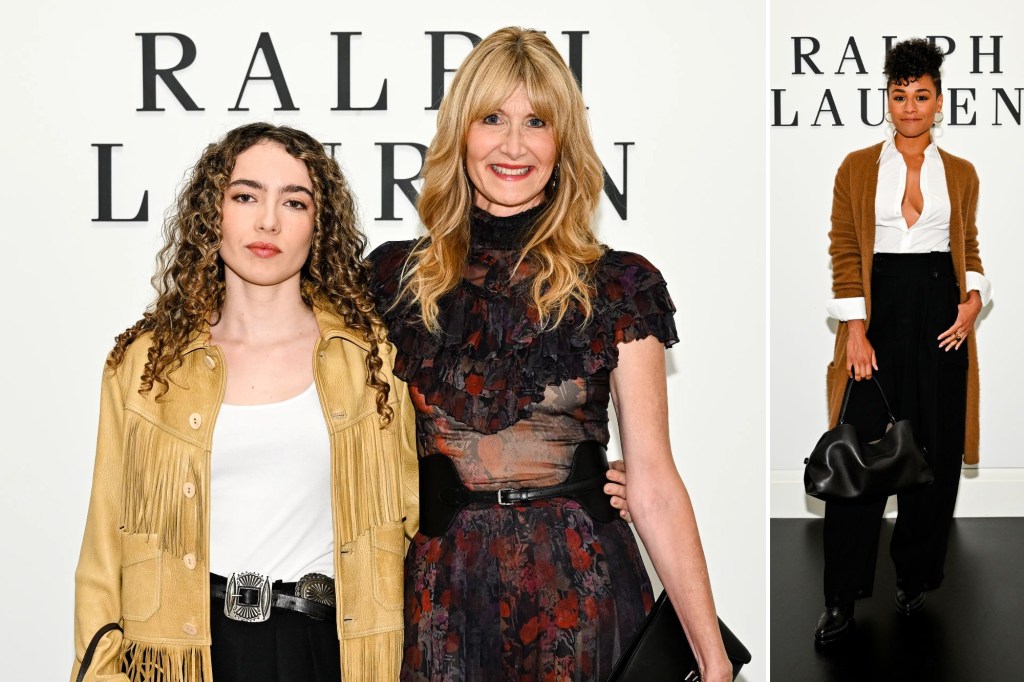 LEFT: Jaya Harper attended with mom Laura Dern. RIGHT: Ariana DeBose totes an elegant Ralph bag. Zach Hilty/BFA.com