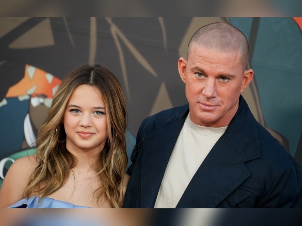 Channing Tatum appears on the red carpet with his daughter Everly