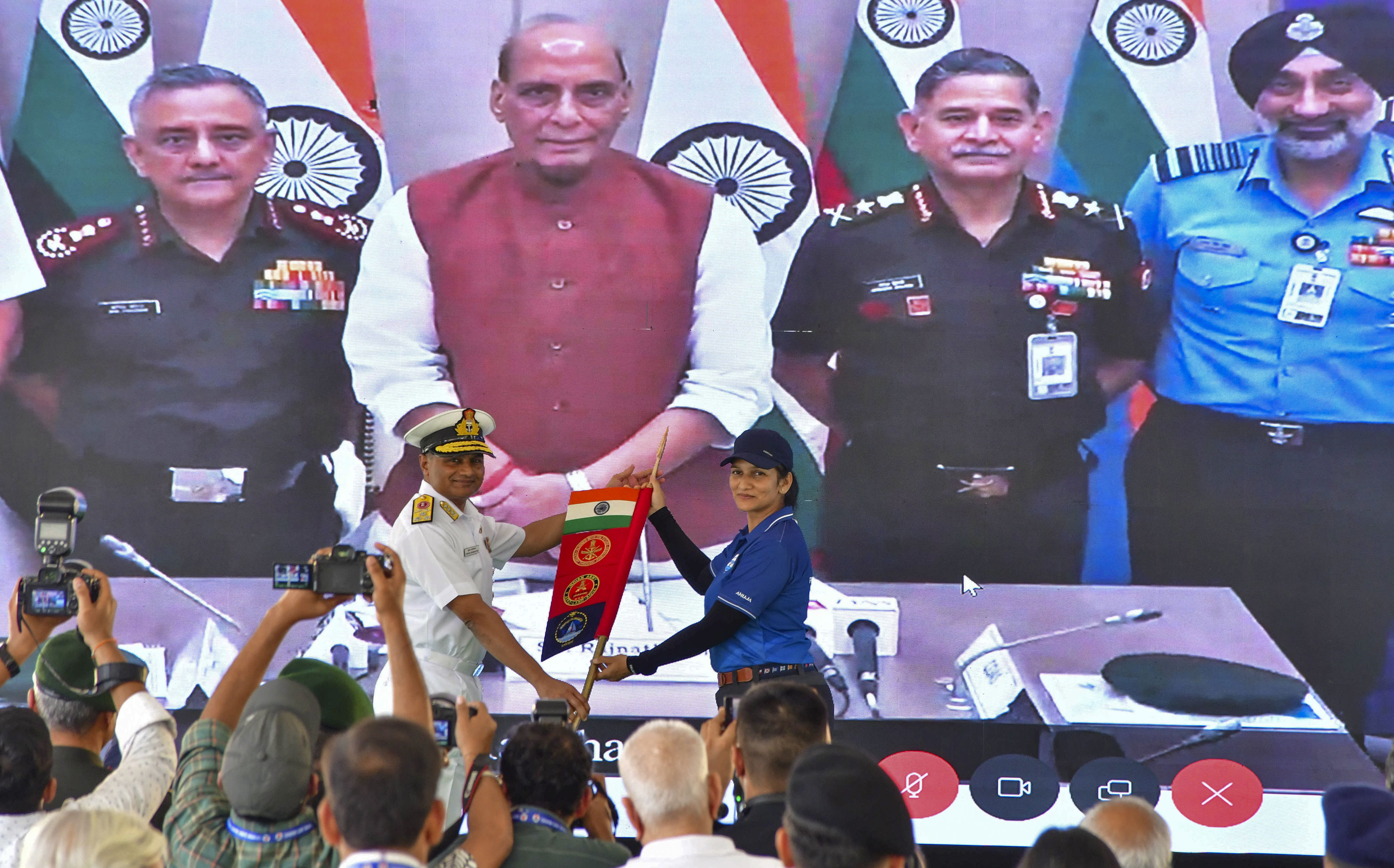 Rajnath flags off first ever tri-services all-women circumnavigation ...