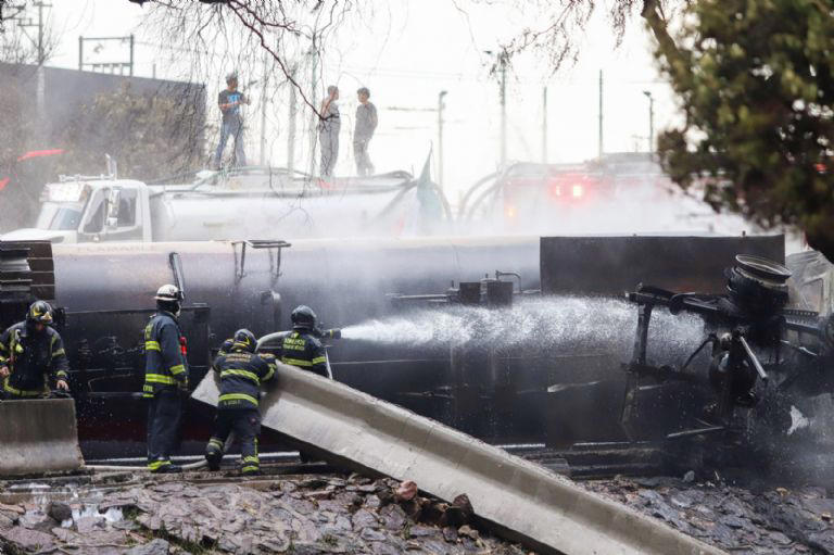 El siniestro ocurrió en una de las horas más transitadas en el Puente de la Concordia | Foto: Cuartoscuo