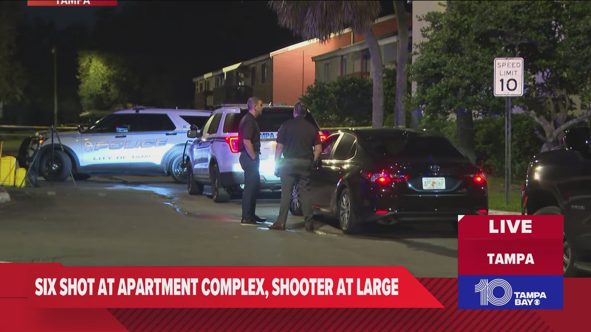 Police: 6 hospitalized after overnight shooting in Tampa