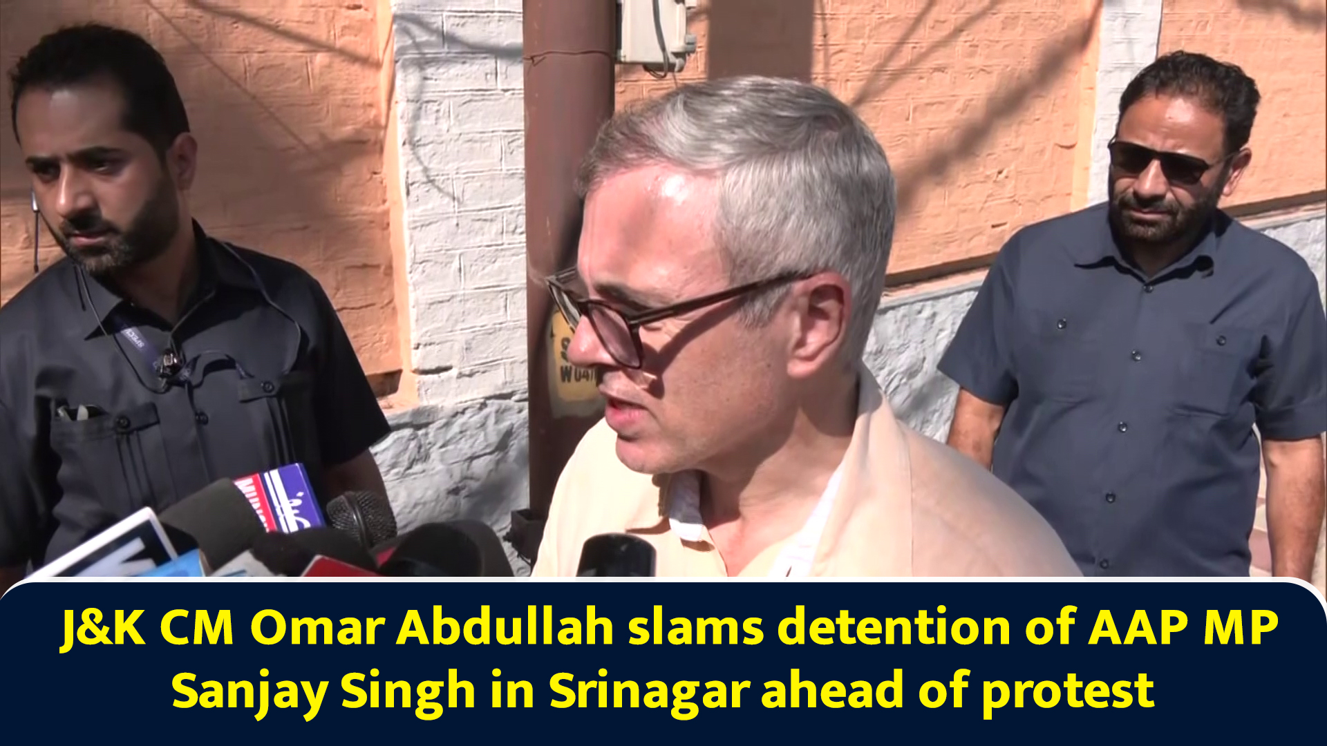 J&K CM Omar Abdullah slams detention of AAP MP Sanjay Singh in Srinagar ...