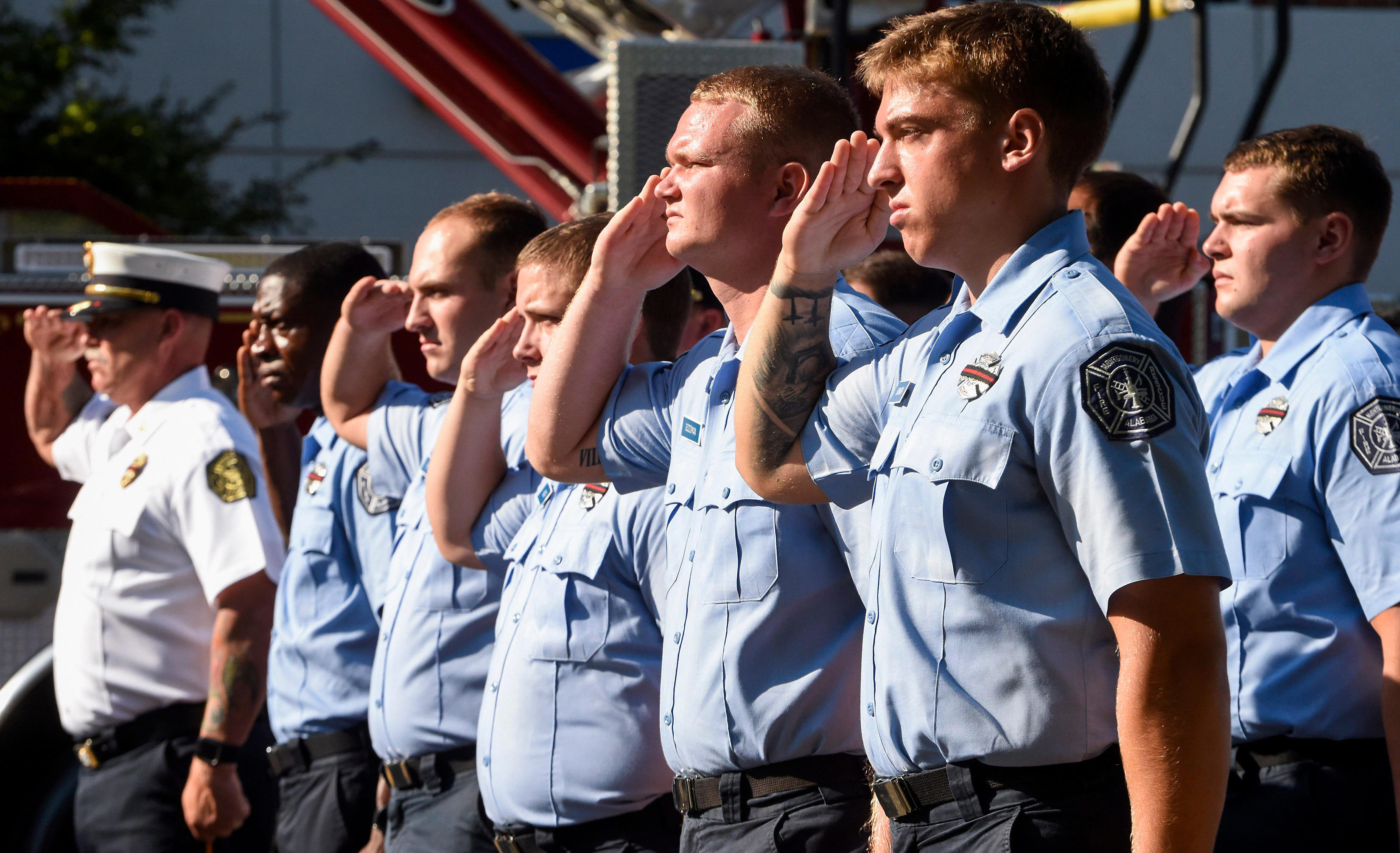Montgomery Sept 11 ceremony honors fallen first responders Montgomery Sept 11 ceremony honors fallen first responders
