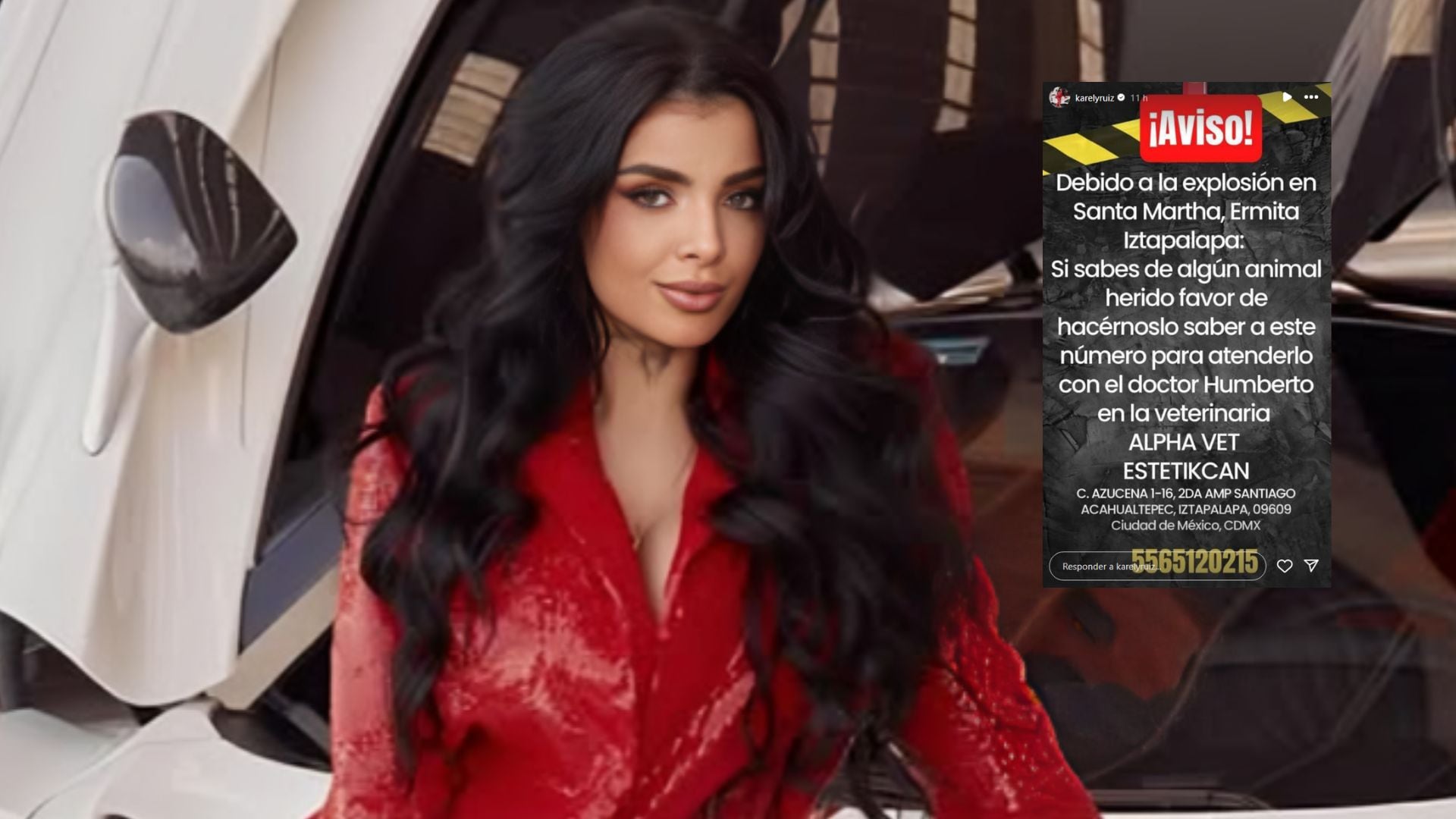 Karely Ruiz brinda apoyo a víctimas de explosión en Iztapalapa