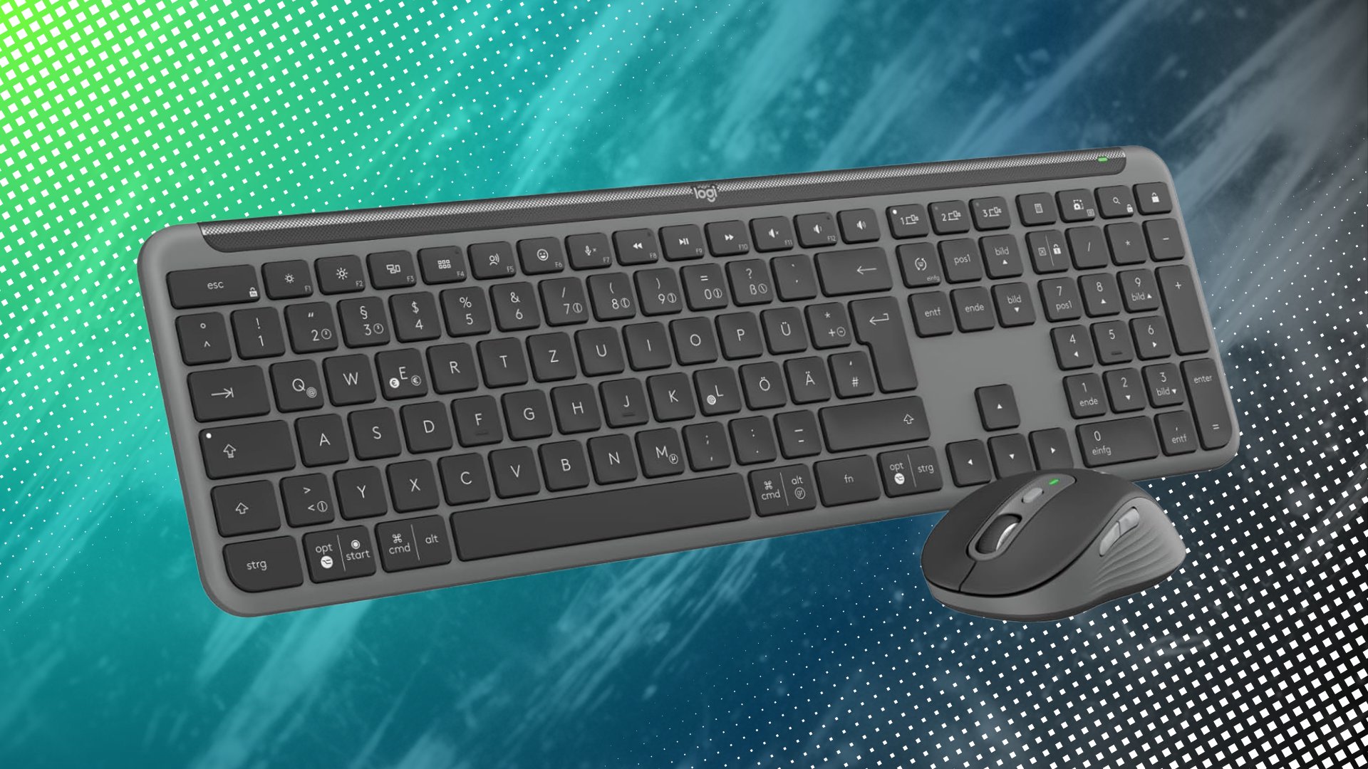 Bei Amazon im Angebot: kabelloses Tastatur-Maus-Set von Logitech für ...