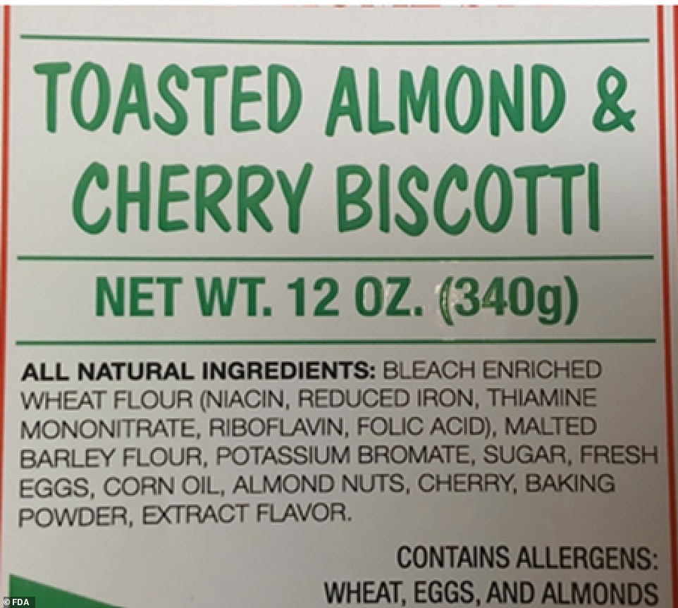 FDA issues urgent recall for cookies