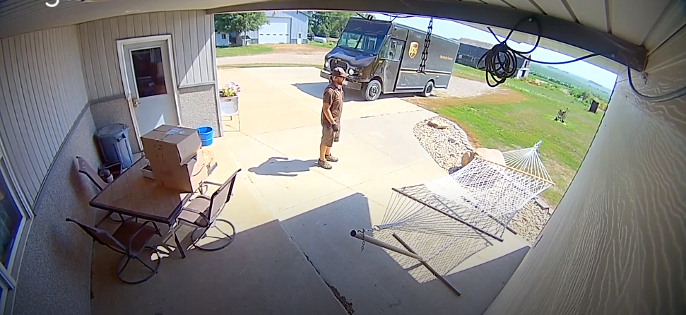 UPS Driver Sees Two Dogs Drowning