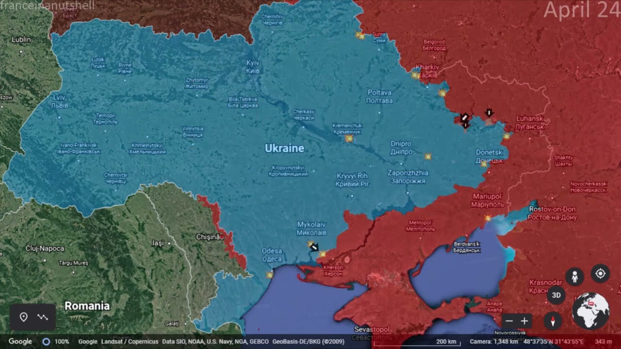 Russo-Ukrainian war mapped
