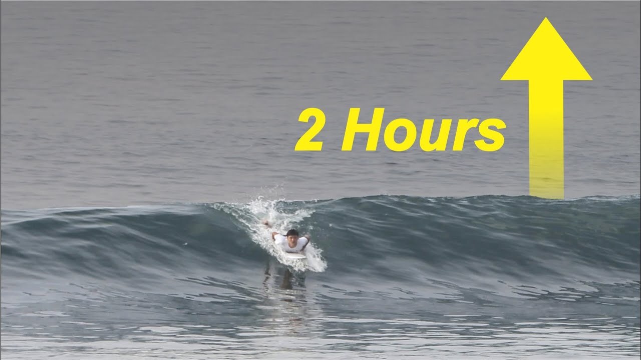 Significant increase in wave size observed at Keramas in just two hours