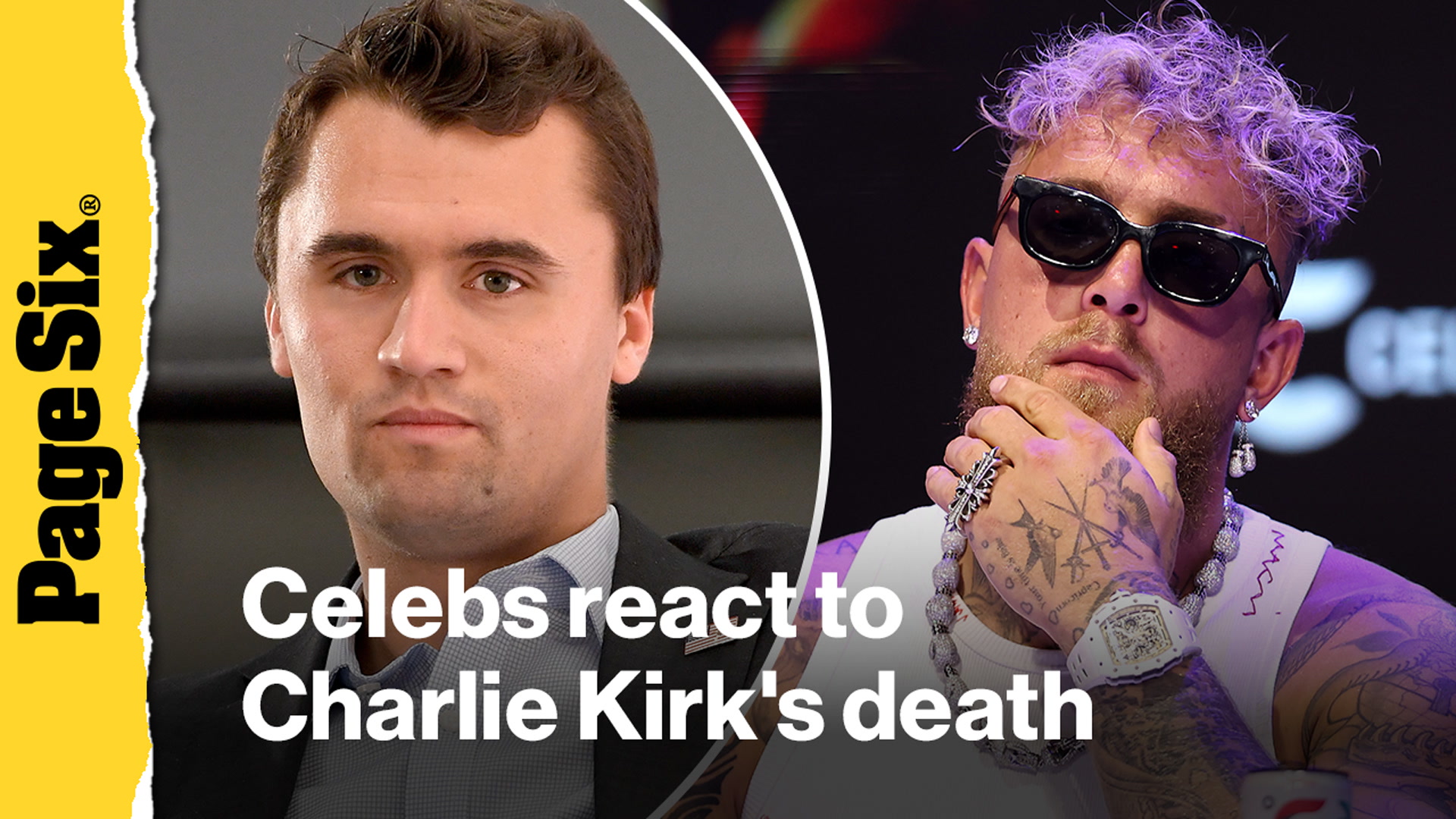 Jake Paul, Meghan McCain and more celebs react to Charlie Kirk's