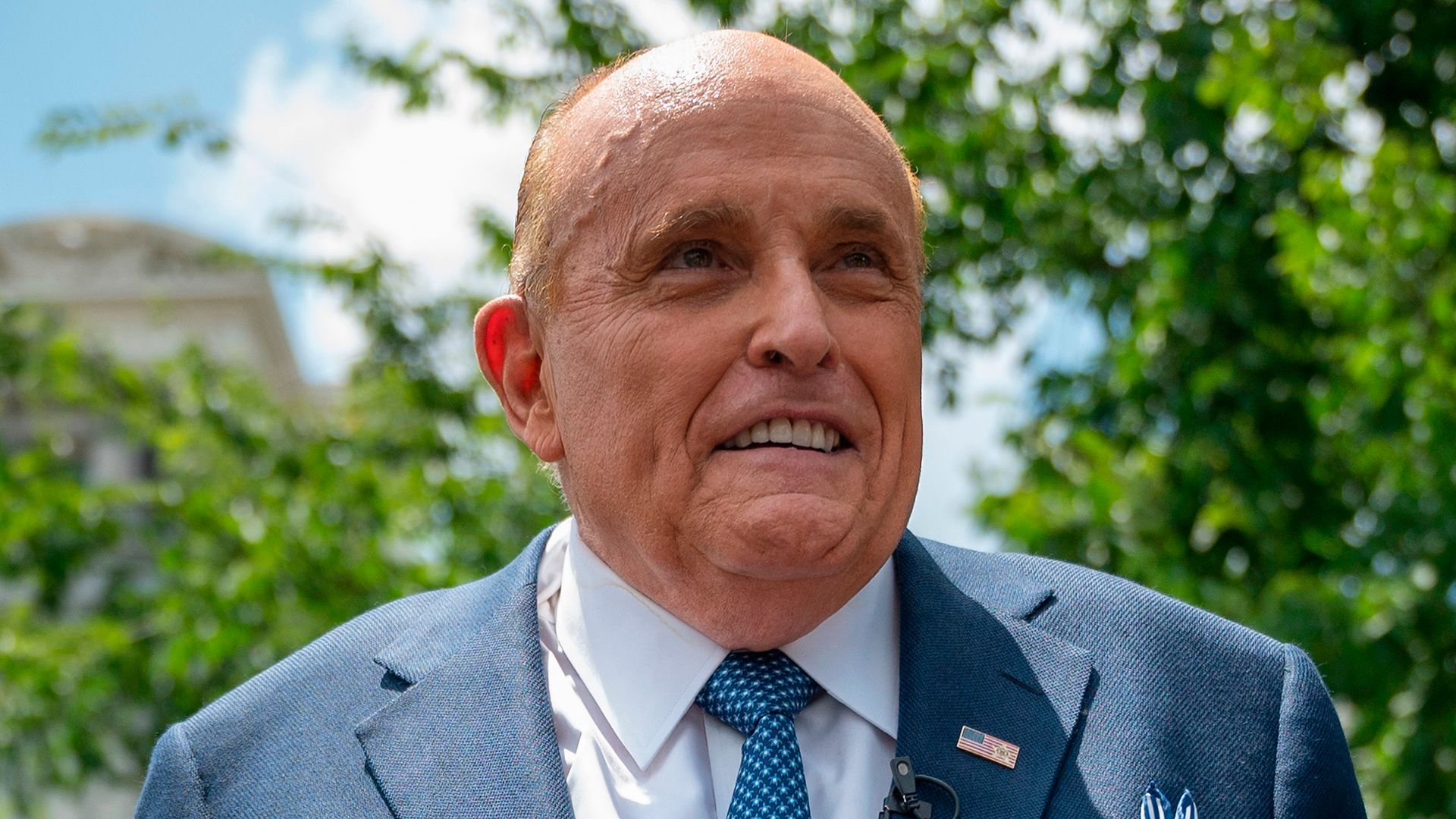 Rudy Giuliani makes first appearance following severe car crash