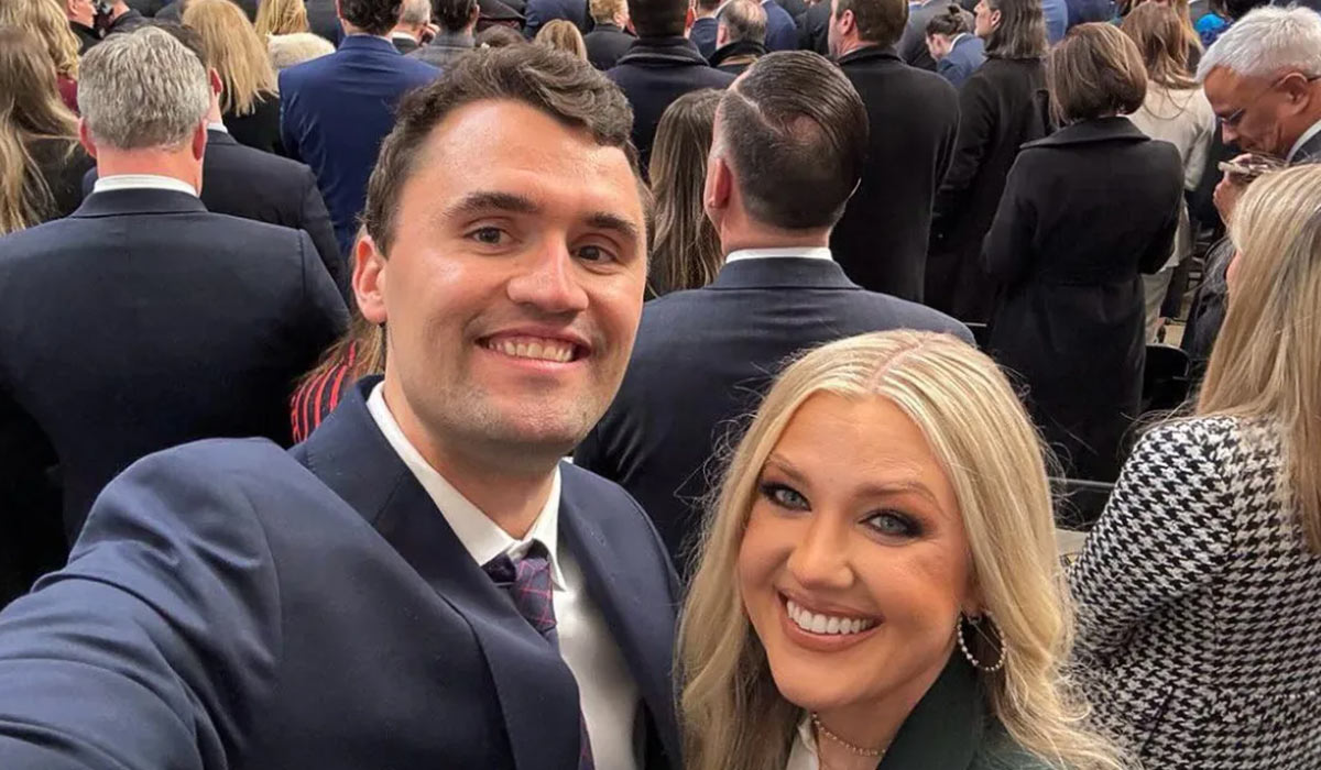Charlie Kirk's widow Erika holds hands with Usha Vance on his final journey  home on Air Force Two