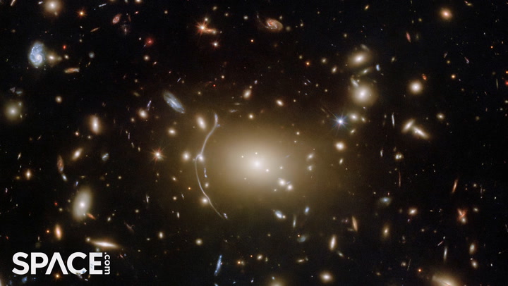 Hubble captures stunning 4K image of gravitational lensing in cosmic cobweb