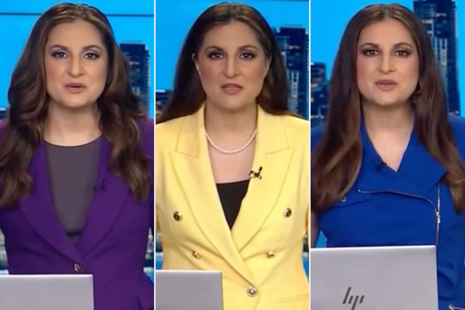 News Anchor Wears Every Color from “Joseph and the Amazing Technicolor