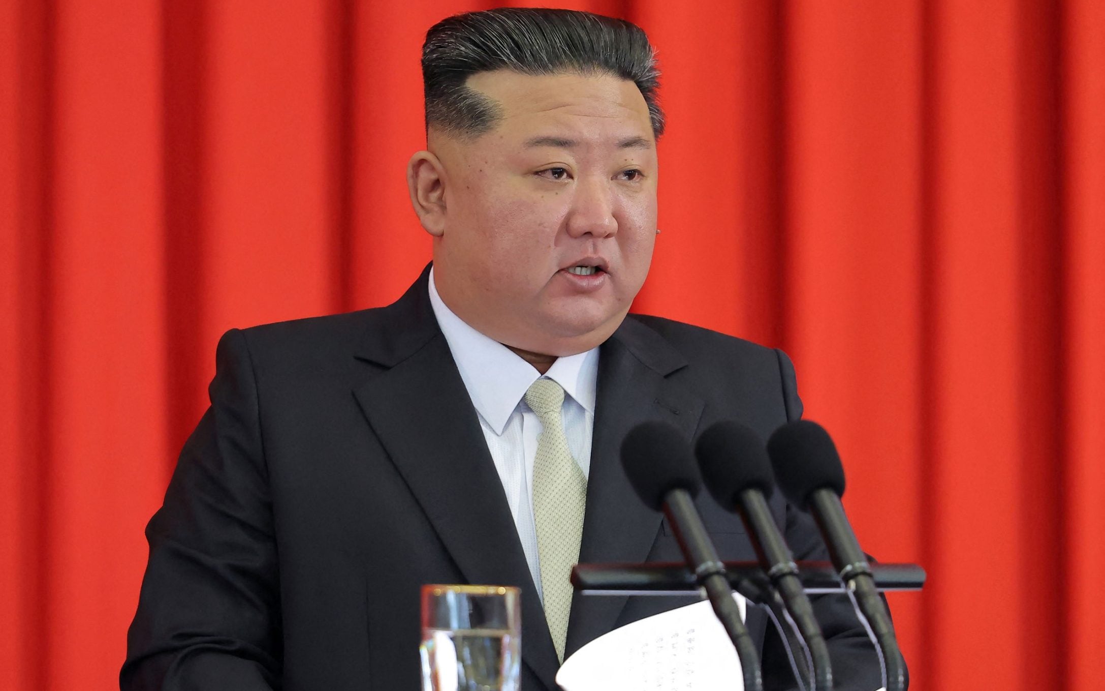 Kim Jong-un’s regime has expanded its use of the death penalty, which includes killing people by firing squad - STR/KCNA VIA KNS/AFP