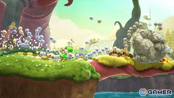 ヨッシーの絵本風2Dアクション「ヨッシーとフカシギの図鑑」が
