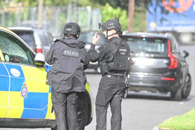Armed police as man 'threatening people with weapon' on Bradford street