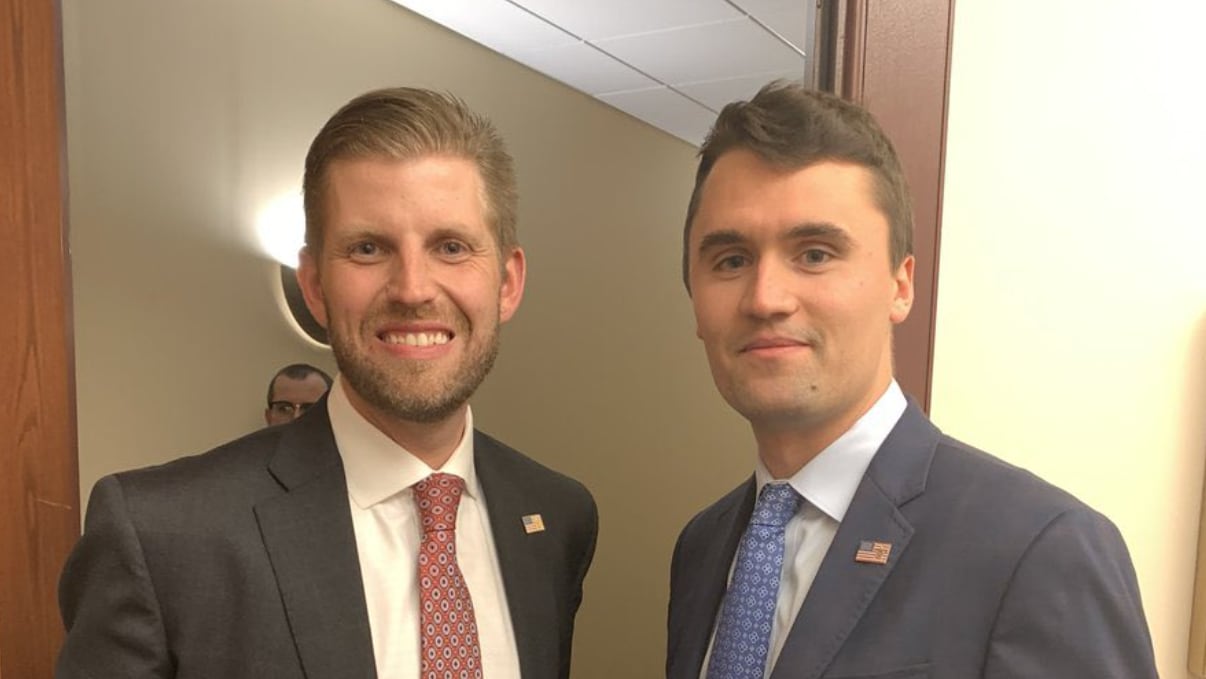 Eric Trump Uses Charlie Kirk's Death to Sell His Book