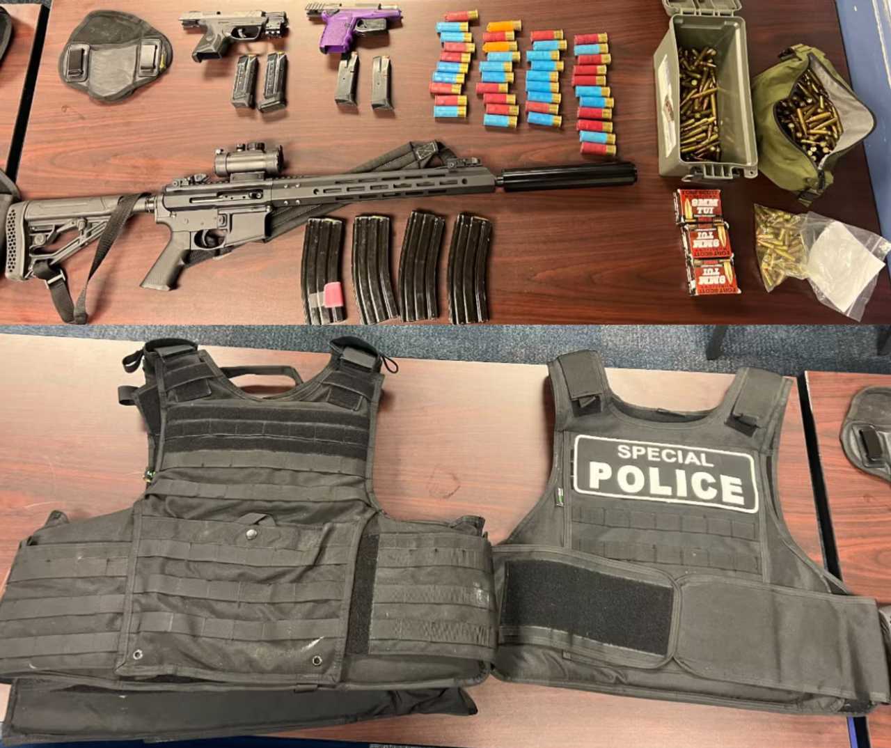 Rifle, Stolen Guns, 'Special Police' Body Armor Found In Suspect SUV At ...