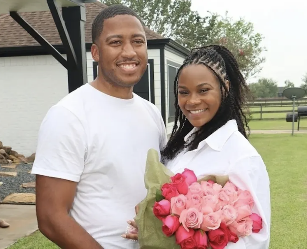 Michael Sherman Jr. and his wife at their home in Texas on Sept. 7. Photo: CNN