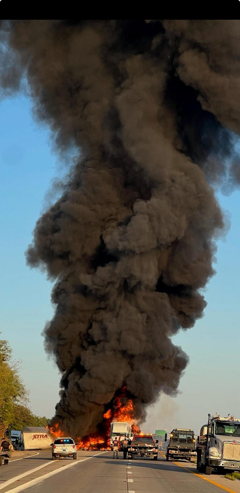 Coroner identifies 3 killed in fiery interstate crash