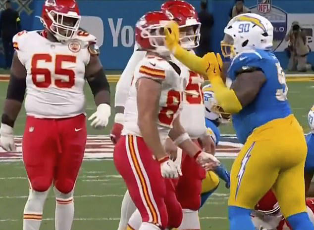 Chargers star who smacked Travis Kelce in the face is finally punished by  NFL