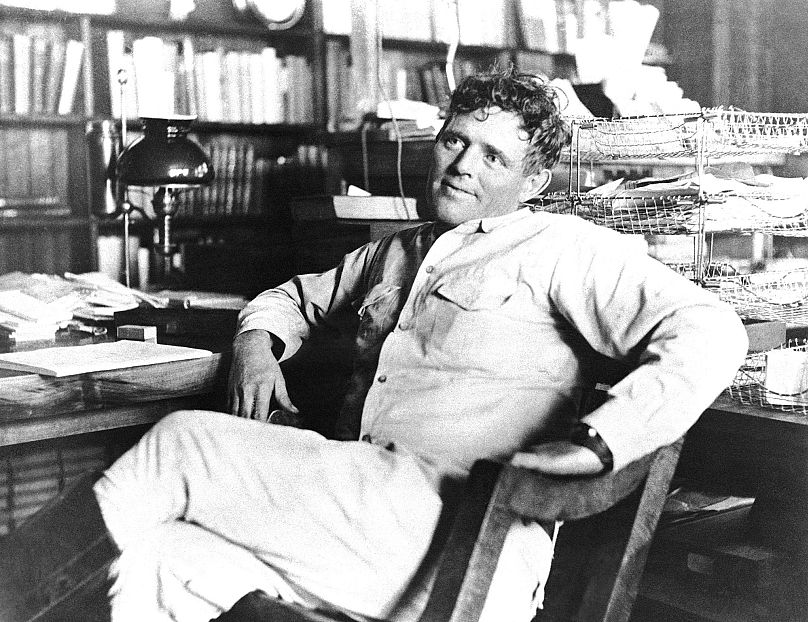 File: Jack London, photographed in 1916, is required reading for Uzbek prisoners. The American writer was the most highly paid and widely read author of his time AP Photo