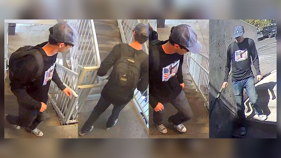 Images of the suspect in Charlie Kirk's shooting death, now identified as Tyler Robinsoin, released by the Utah Department of Public Safety. - Utah Department of Public Safety