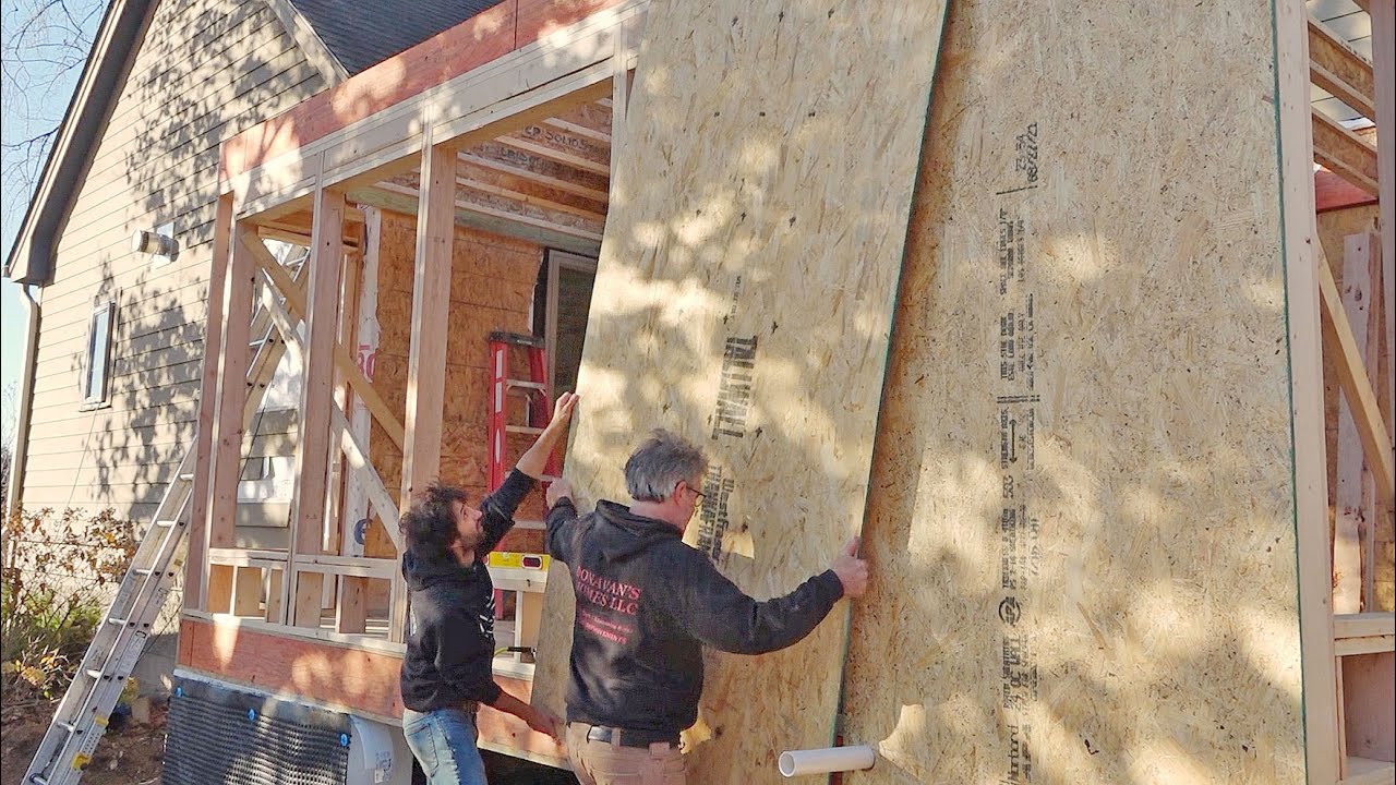 Image result for Sheathing the sunroom | Home renovation & addition part 12