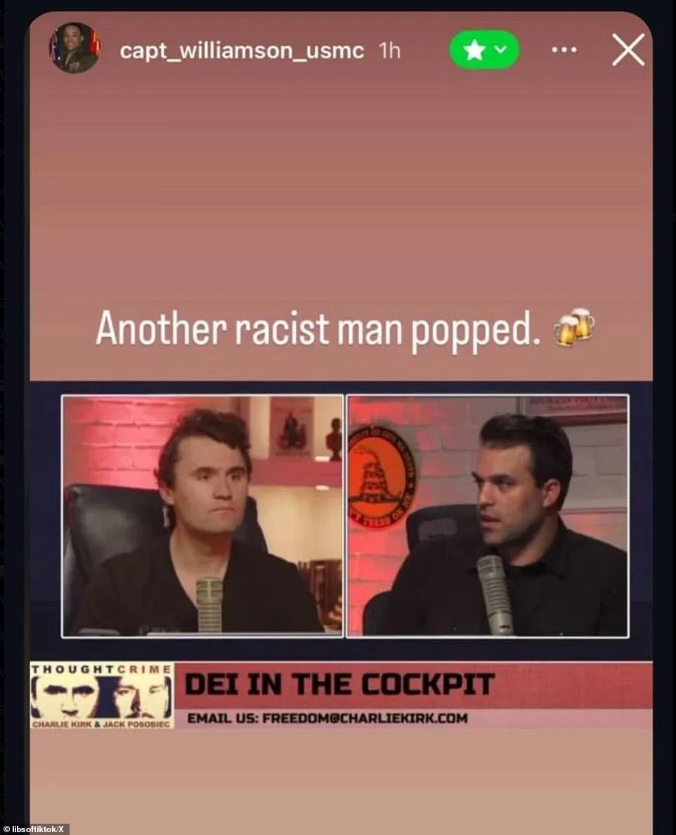 Marine fired over mocking Charlie Kirk killing